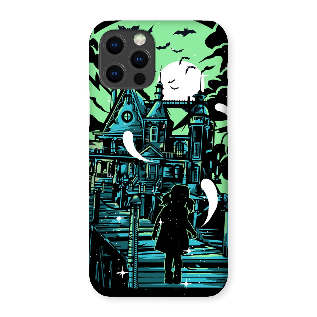 Little Girl At A Haunted Mansion Snap Phone Case