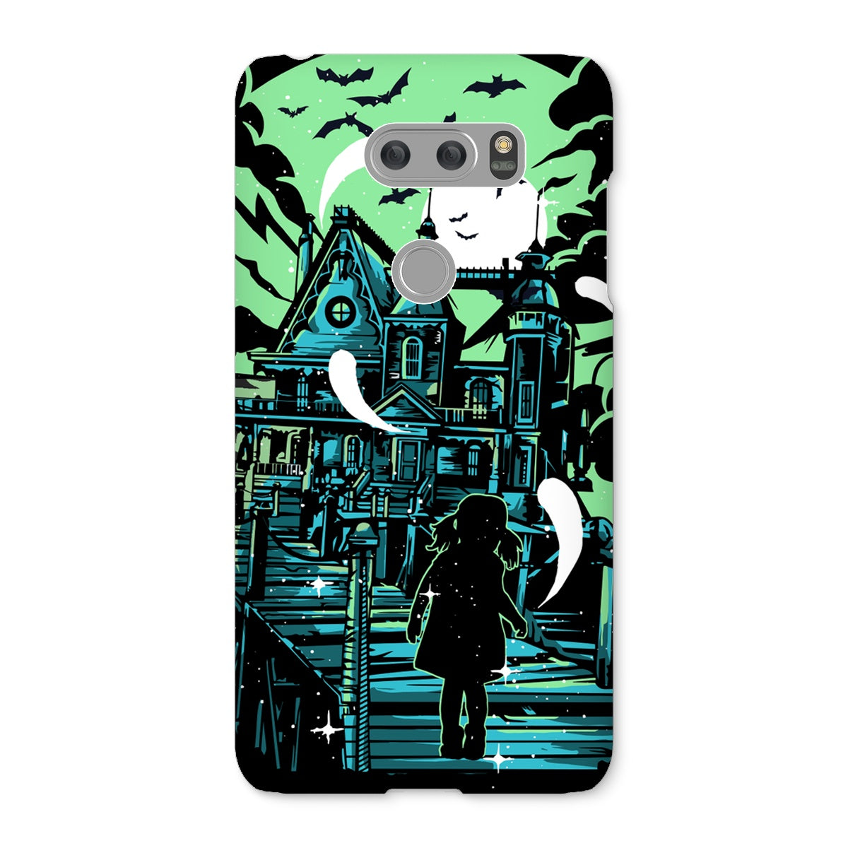 Little Girl At A Haunted Mansion Snap Phone Case