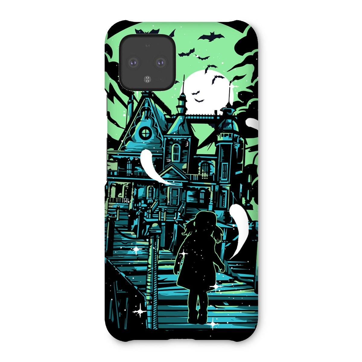 Little Girl At A Haunted Mansion Snap Phone Case