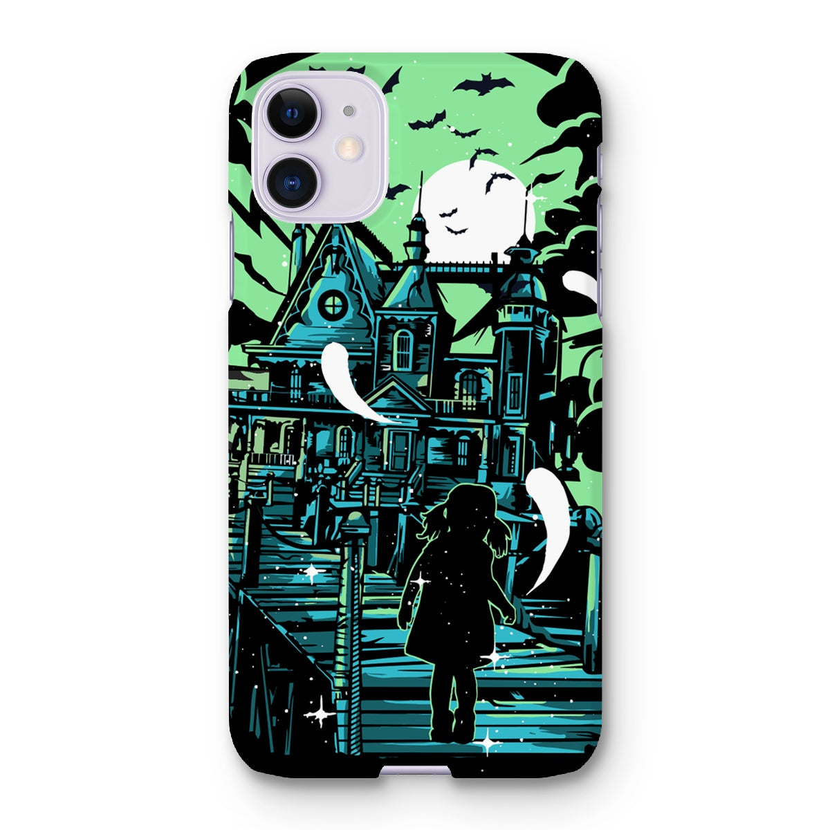 Little Girl At A Haunted Mansion Snap Phone Case