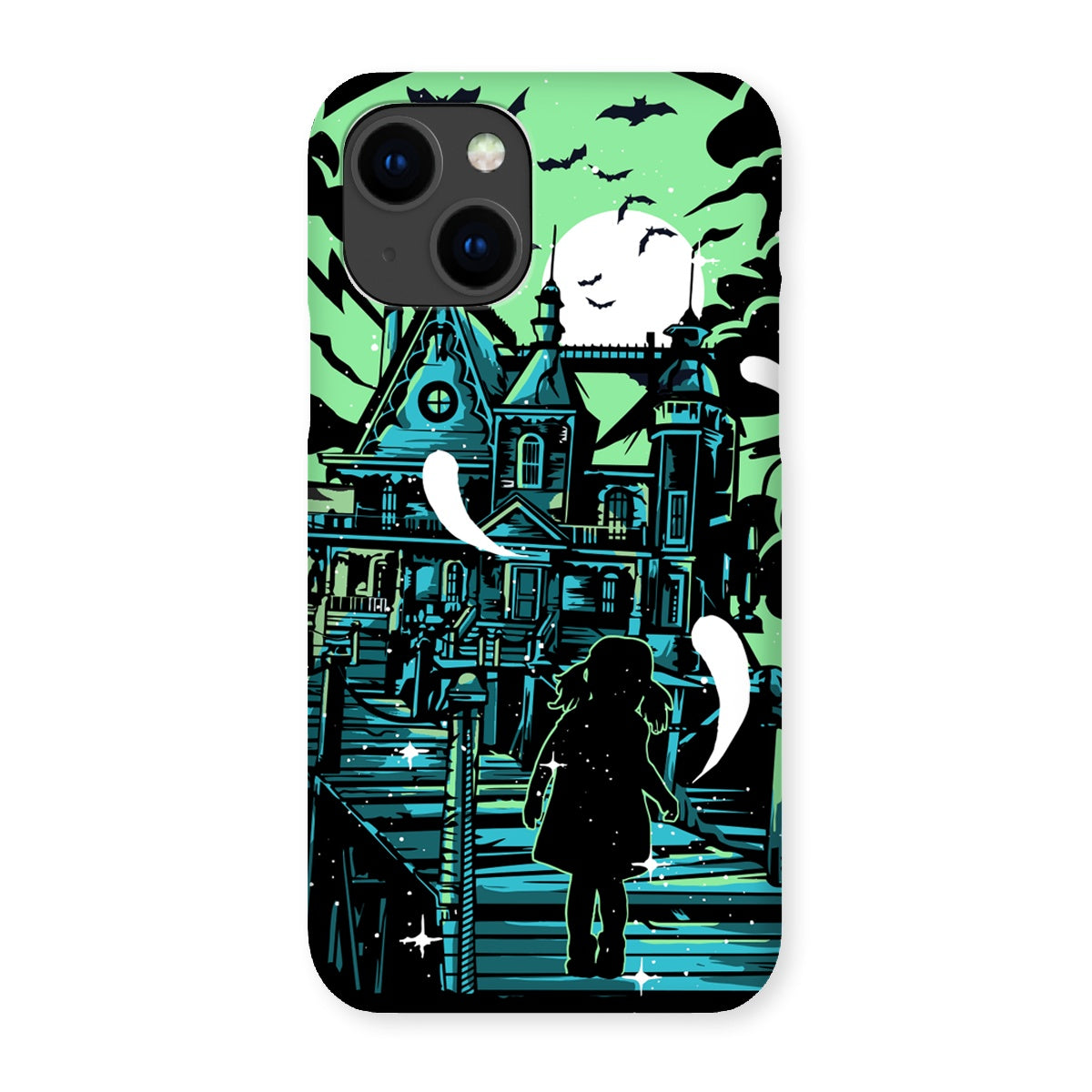 Little Girl At A Haunted Mansion Snap Phone Case