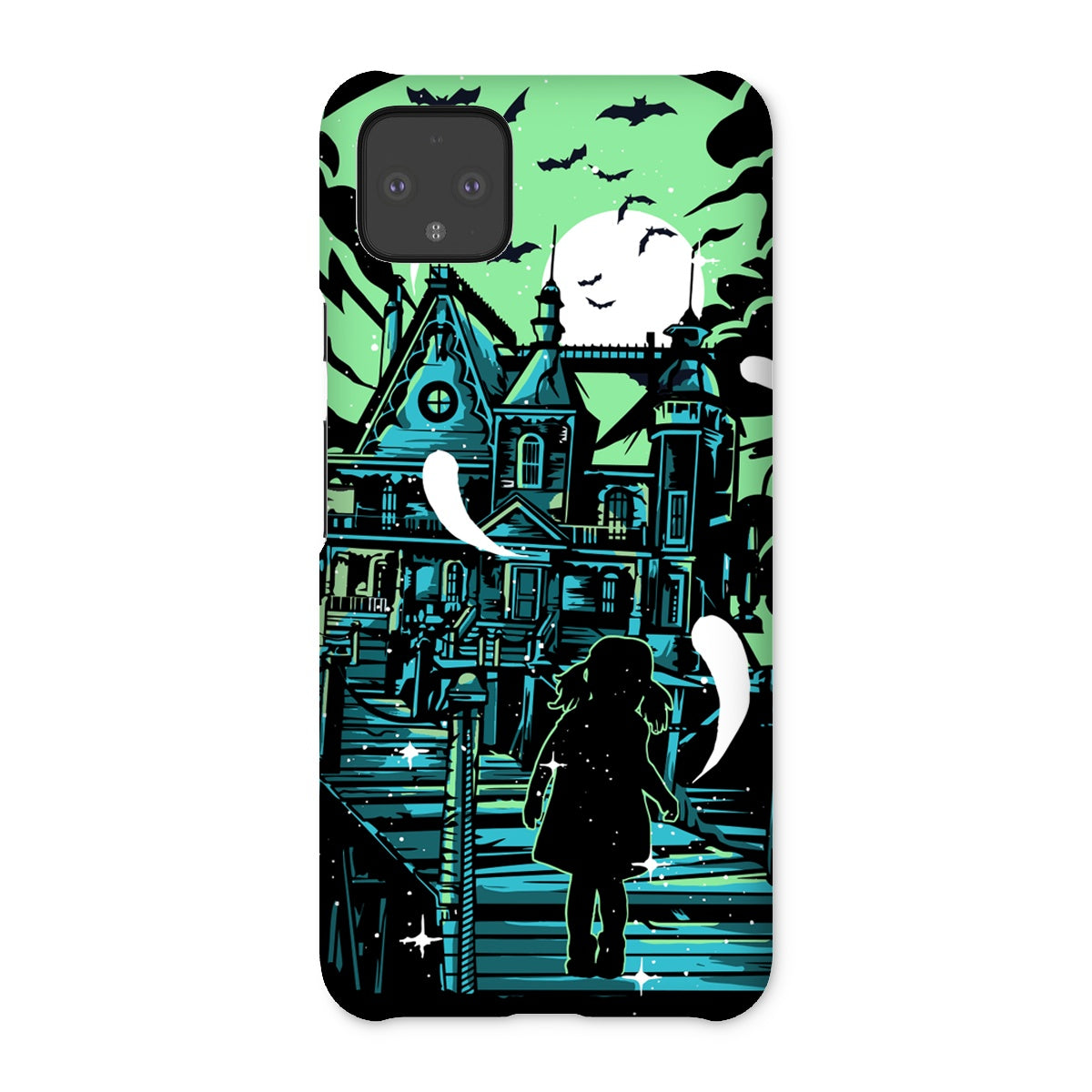 Little Girl At A Haunted Mansion Snap Phone Case