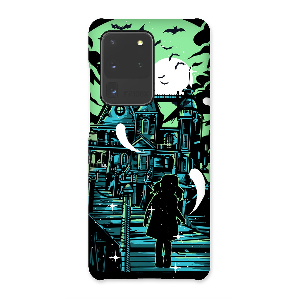 Little Girl At A Haunted Mansion Snap Phone Case